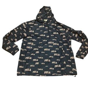 Philadelphia 76ers 1/2 Zip Pullover Windbreaker Fanatics 3X Tall
